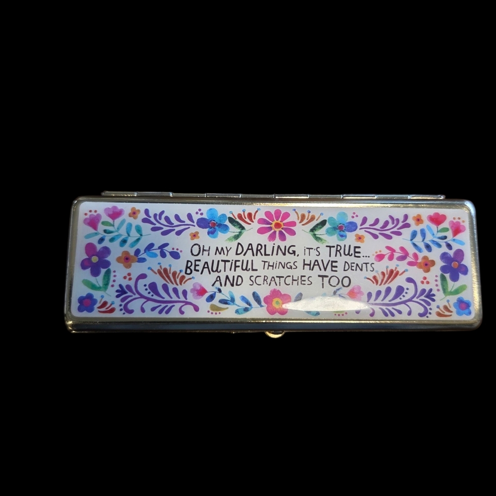 Floral Decorative Box with Inspirational Quote